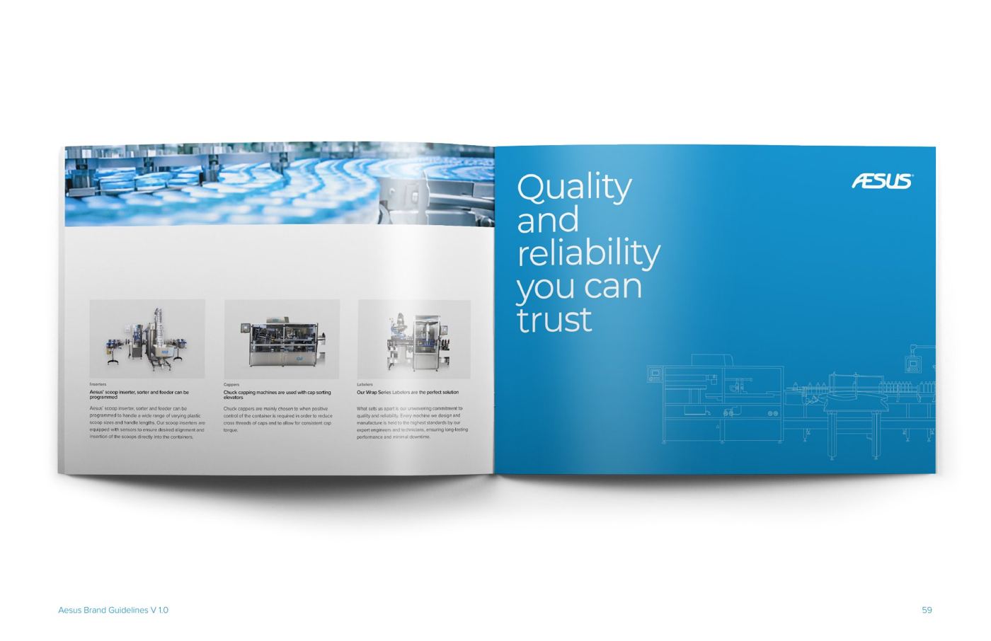 Brochure spread, Quality and reliability you can trust