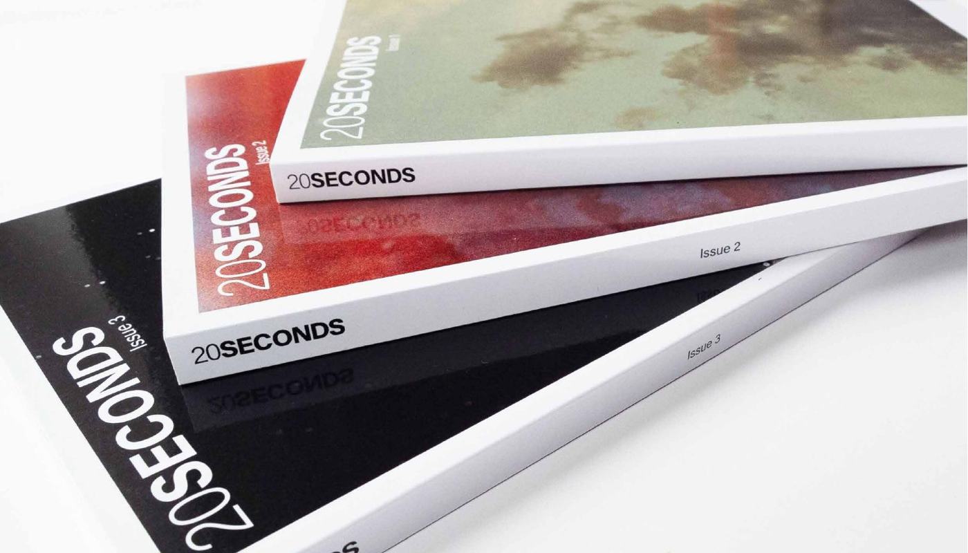 Stack of 20 Seconds issues showing the spines
